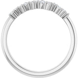 14K White Gold 1/6 CTW Natural Diamond Stackable Ring