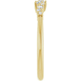 14K Yellow Gold 1/6 CTW Natural Diamond Stackable Ring