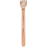 14K Rose Gold 1/6 CTW Natural Diamond Stackable Ring