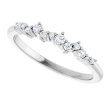 14K White Gold 1/6 CTW Natural Diamond Stackable Ring