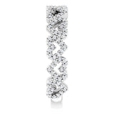 14K White Gold 1/3 CTW Natural Diamond Stackable Heart Ring