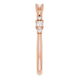 14K Rose Gold 1/6 CTW Natural Diamond Stackable Ring