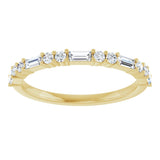 14K Yellow 3/8 CTW Lab-Grown Diamond Anniversary Band