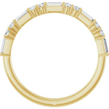 14K Yellow 3/8 CTW Lab-Grown Diamond Anniversary Band