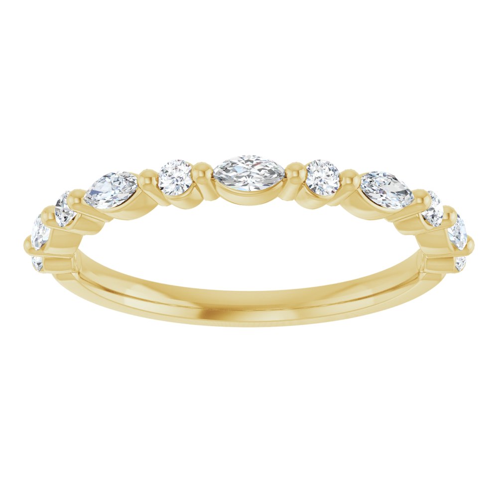 14K Yellow 1/3 CTW Lab-Grown Diamond Anniversary Band