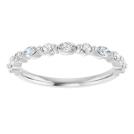 14K White 1/4 CTW Lab-Grown Diamond Anniversary Band