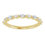 14K Yellow 1/4 CTW Lab-Grown Diamond Anniversary Band