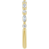 14K Yellow 1/3 CTW Lab-Grown Diamond Anniversary Band