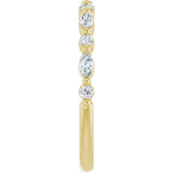 14K Yellow Gold 1/5 CTW Natural Diamond Anniversary Band