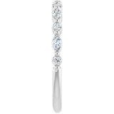 14K White Gold 1/3 CTW Lab-Grown Diamond Anniversary Band