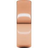 14K Rose Gold 6 mm Lightweight Half Round Band Size 11