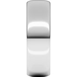 10K White Gold 6 mm Lightweight Half Round Band Size 6