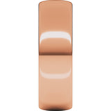 18K Rose 6 mm Lightweight Half Round Band Size 7.5