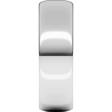 Palladium 6 mm Lightweight Half Round Band Size 8