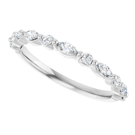 14K White Gold 1/4 CTW Lab-Grown Diamond Anniversary Band
