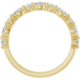 14K Yellow 1/3 CTW Lab-Grown Diamond Anniversary Band