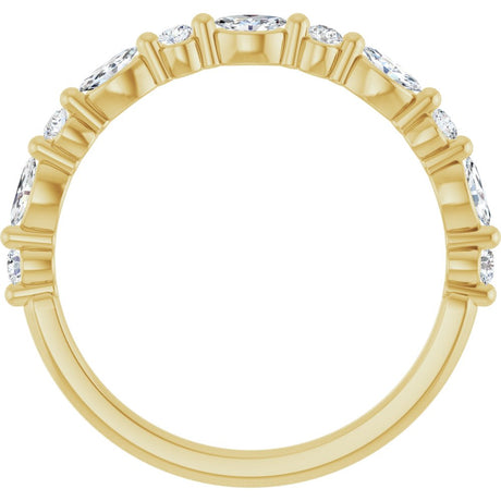 14K Yellow 1/3 CTW Natural Diamond Anniversary Band