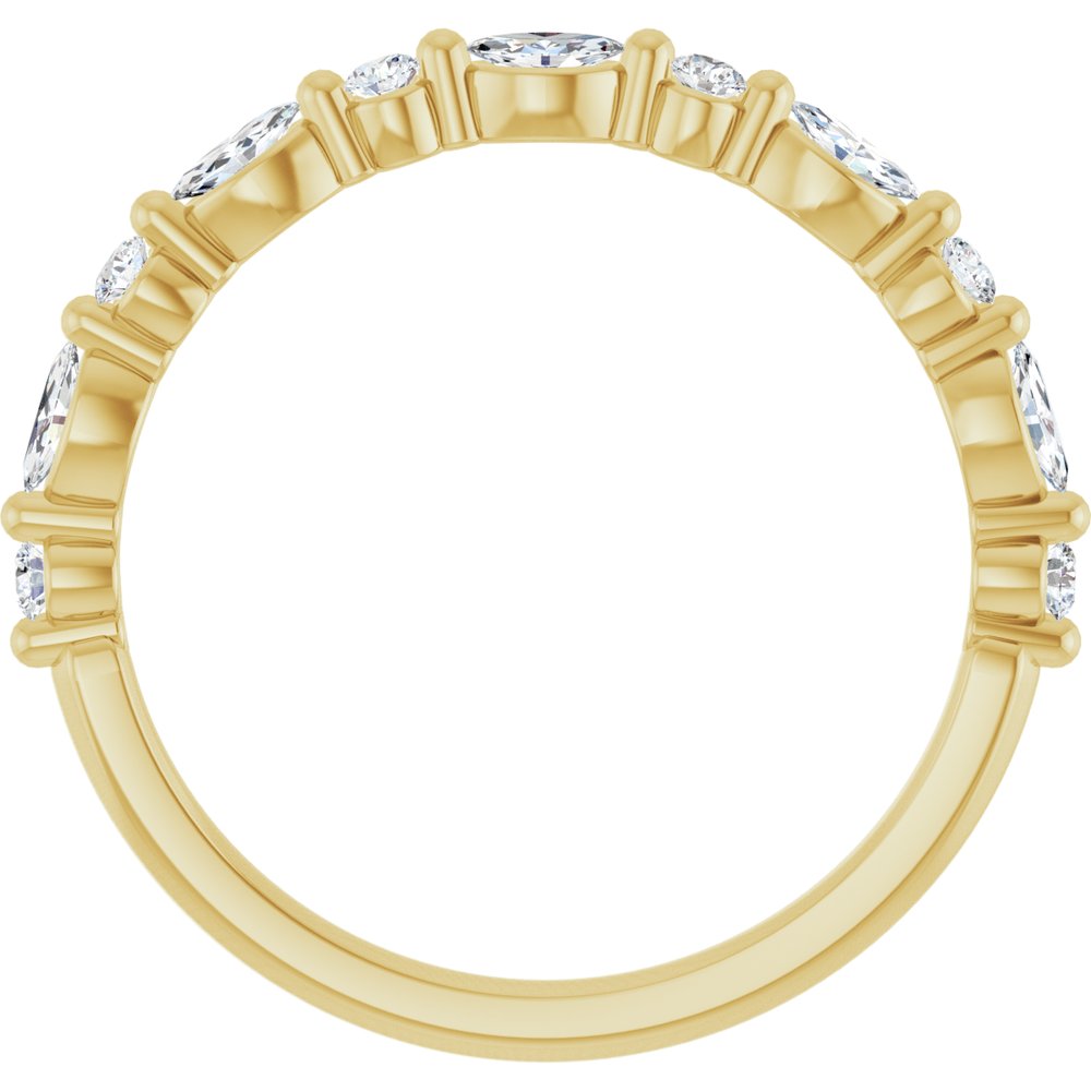 14K Yellow Gold 1/3 CTW Lab-Grown Diamond Anniversary Band