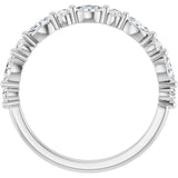 14K White Gold 1/3 CTW Natural Diamond Anniversary Band