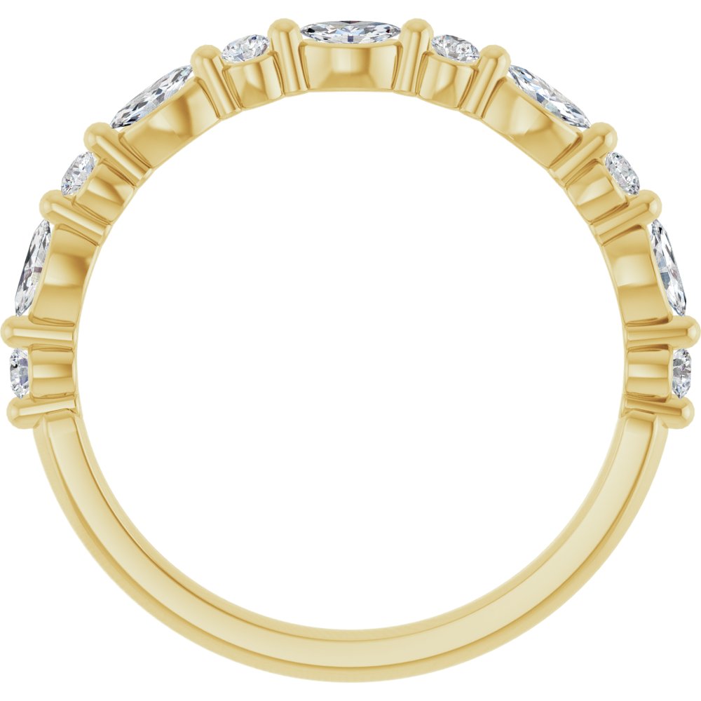 14K Yellow 1/4 CTW Lab-Grown Diamond Anniversary Band