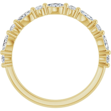 14K Yellow 1/3 CTW Natural Diamond Anniversary Band