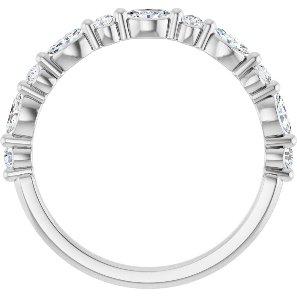 14K White Gold 1/3 CTW Lab-Grown Diamond Anniversary Band