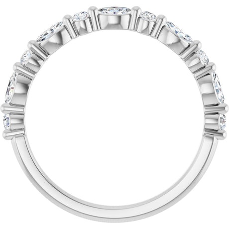 14K White Gold 1/3 CTW Lab-Grown Diamond Anniversary Band