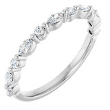 14K White 1/3 CTW Natural Diamond Anniversary Band