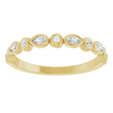 14K Yellow 1/5 CTW Natural Diamond Anniversary Band