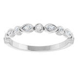 14K White 1/5 CTW Lab-Grown Diamond Anniversary Band