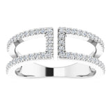 14K White Gold 1/3 CTW Natural Diamond Ring