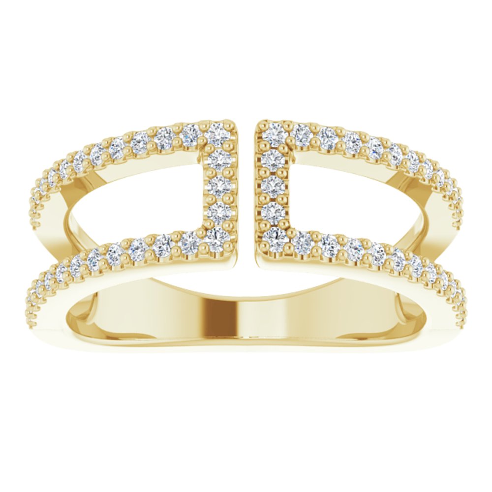 14K Yellow Gold 1/3 CTW Natural Diamond Ring