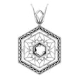 14K White 1.9 mm Round Filigree Pendant Mounting