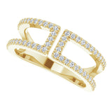 14K Yellow Gold 1/3 CTW Natural Diamond Ring