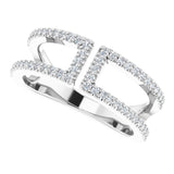 14K White Gold 1/3 CTW Natural Diamond Ring