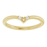 14K Yellow Gold .06 CTW Lab-Grown Diamond Contour Band