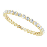 14K Yellow 3/8 CTW Natural Diamond Eternity Band