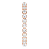 14K Rose 3/4 CTW Natural Diamond Eternity Band