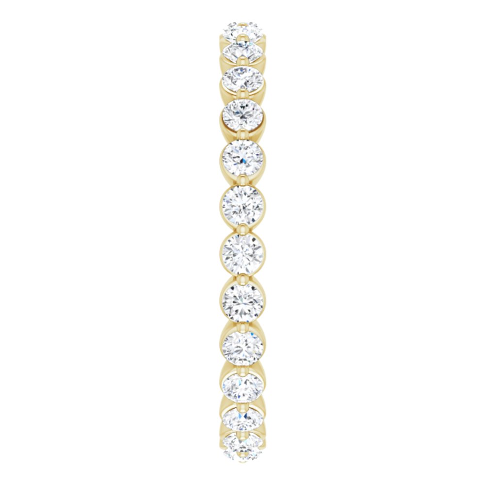 14K Yellow 3/4 CTW Natural Diamond Eternity Band Size 7
