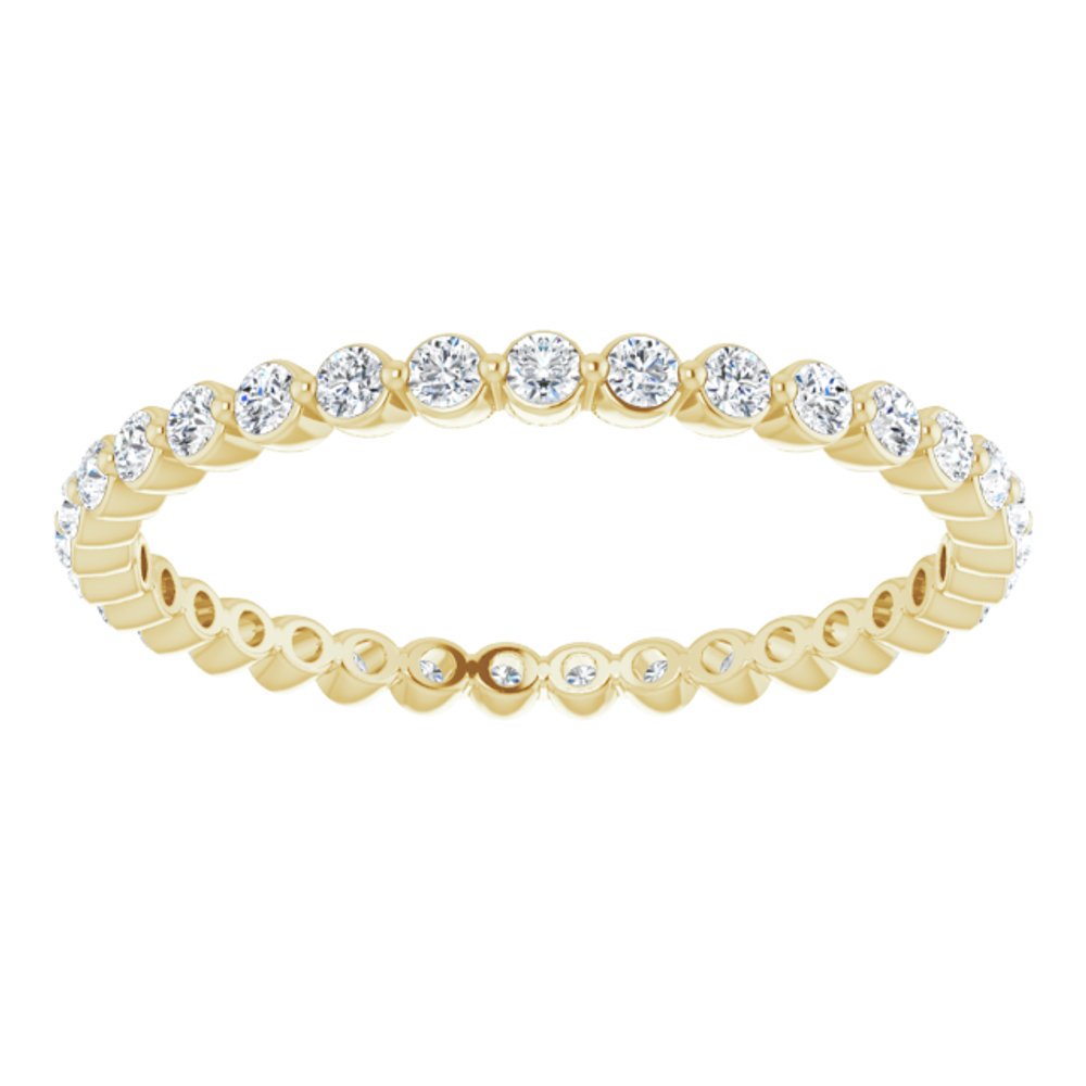14K Yellow 3/8 CTW Natural Diamond Eternity Band
