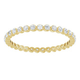 14K Yellow 3/8 CTW Natural Diamond Eternity Band Size 6.5