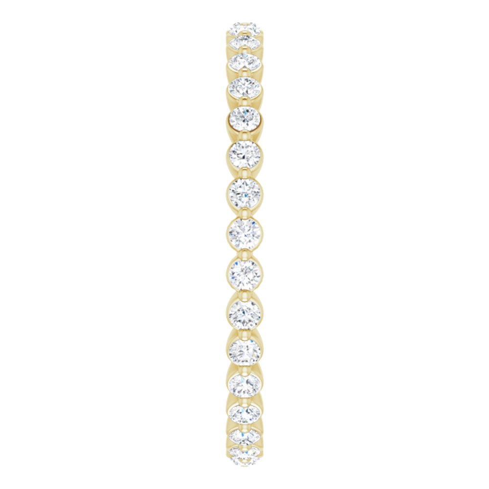 14K Yellow 3/8 CTW Natural Diamond Eternity Band