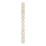 14K Yellow 3/8 CTW Natural Diamond Eternity Band