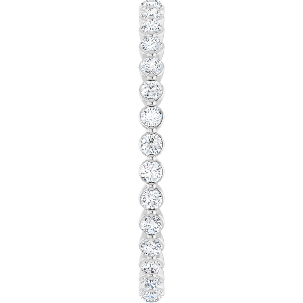 14K White Gold 1/2 CTW Lab-Grown Diamond  Eternity Band