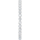 14K White Gold 1/2 CTW Lab-Grown Diamond  Eternity Band