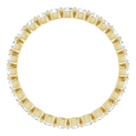 14K Yellow 3/4 CTW Lab-Grown Diamond  Eternity Band