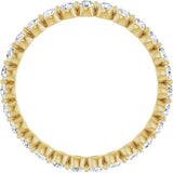 14K Yellow Gold 3/4 CTW Lab-Grown Diamond  Eternity Band