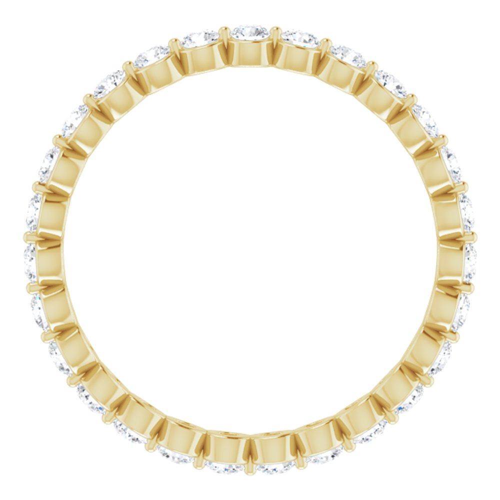 14K Yellow 3/4 CTW Natural Diamond Eternity Band Size 7
