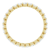 14K Yellow 3/4 CTW Natural Diamond Eternity Band Size 7