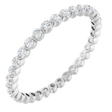 14K White Gold 1/2 CTW Lab-Grown Diamond  Eternity Band
